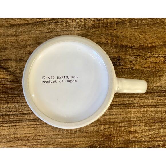 Vintage Coffee Cup Mug w/lid-Dakin Inc Japan 1989-A Warm Place To Be-Cottagecore - Picture 4 of 5